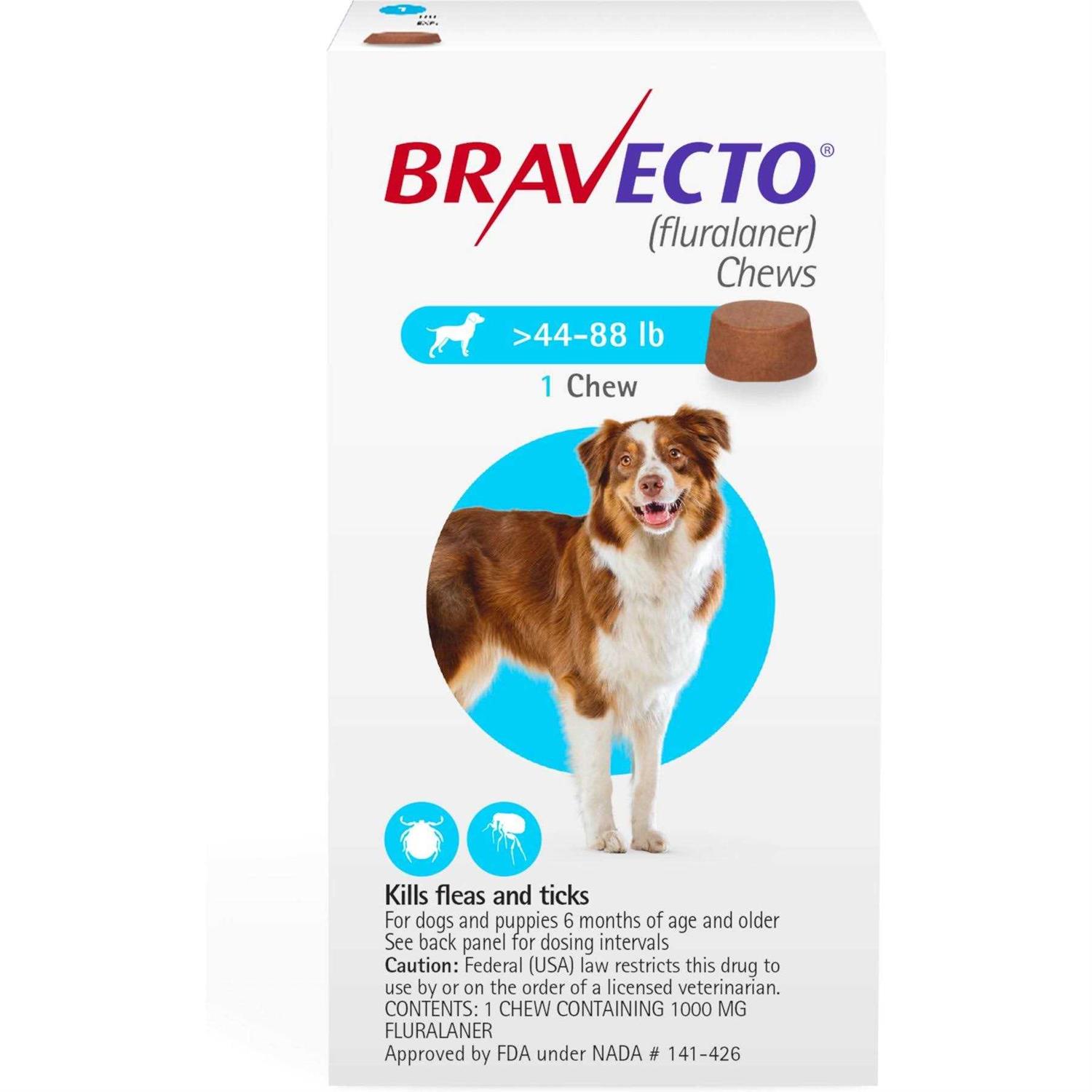 Bravecto Chews 1000mg - Pet Supplies online store