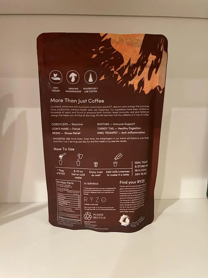 Ryze Mushroom Coffee Organic (30 Servings) 5.29 Ounce (Pack of 1)