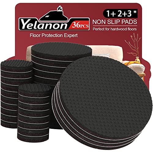 Yelanon Non Slip Furniture Pads -52 pcs(1+2+2)