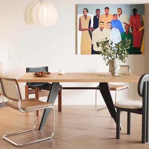 OTMEL Mid-Century Modern EM Table Dining Table, 63