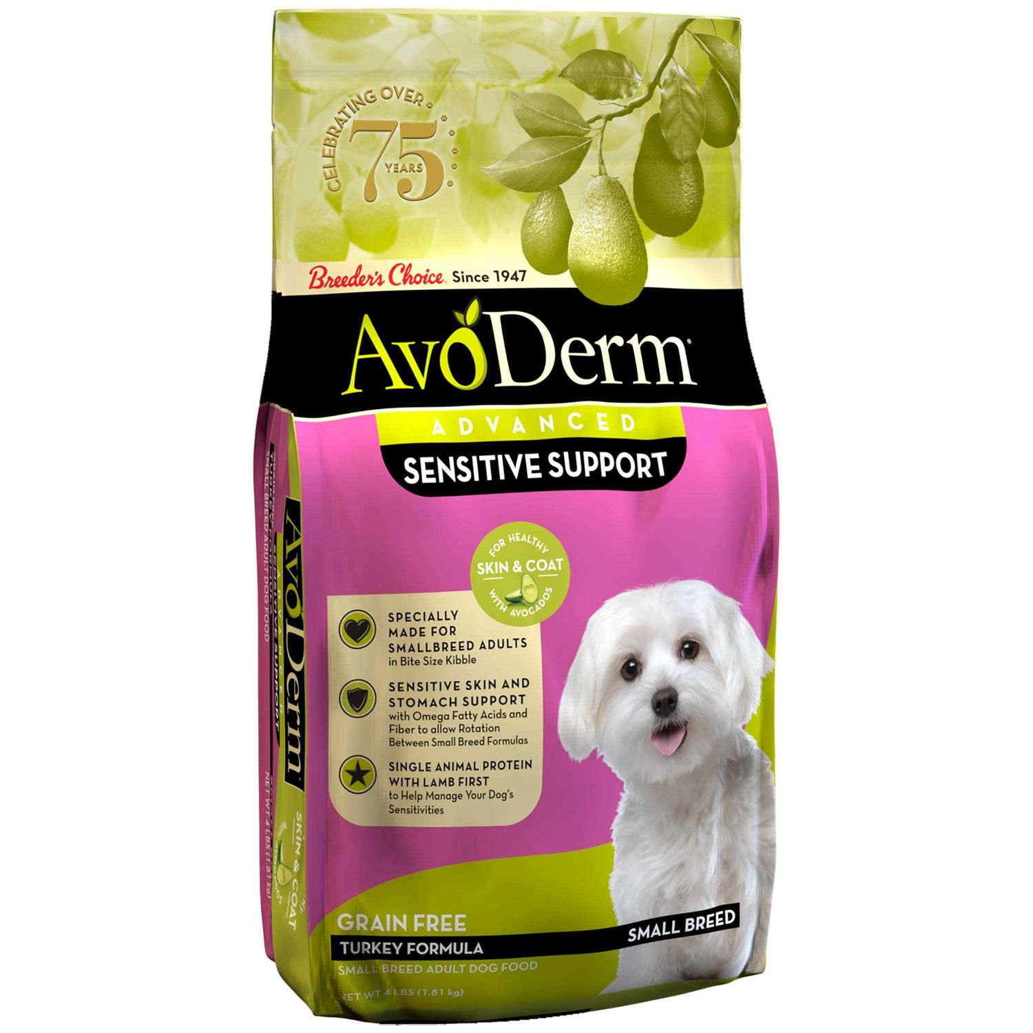 AvoDerm Revolving Menu Turkey Recipe Small Breed Dry Dog Food 4lb - Pet Supplies online store