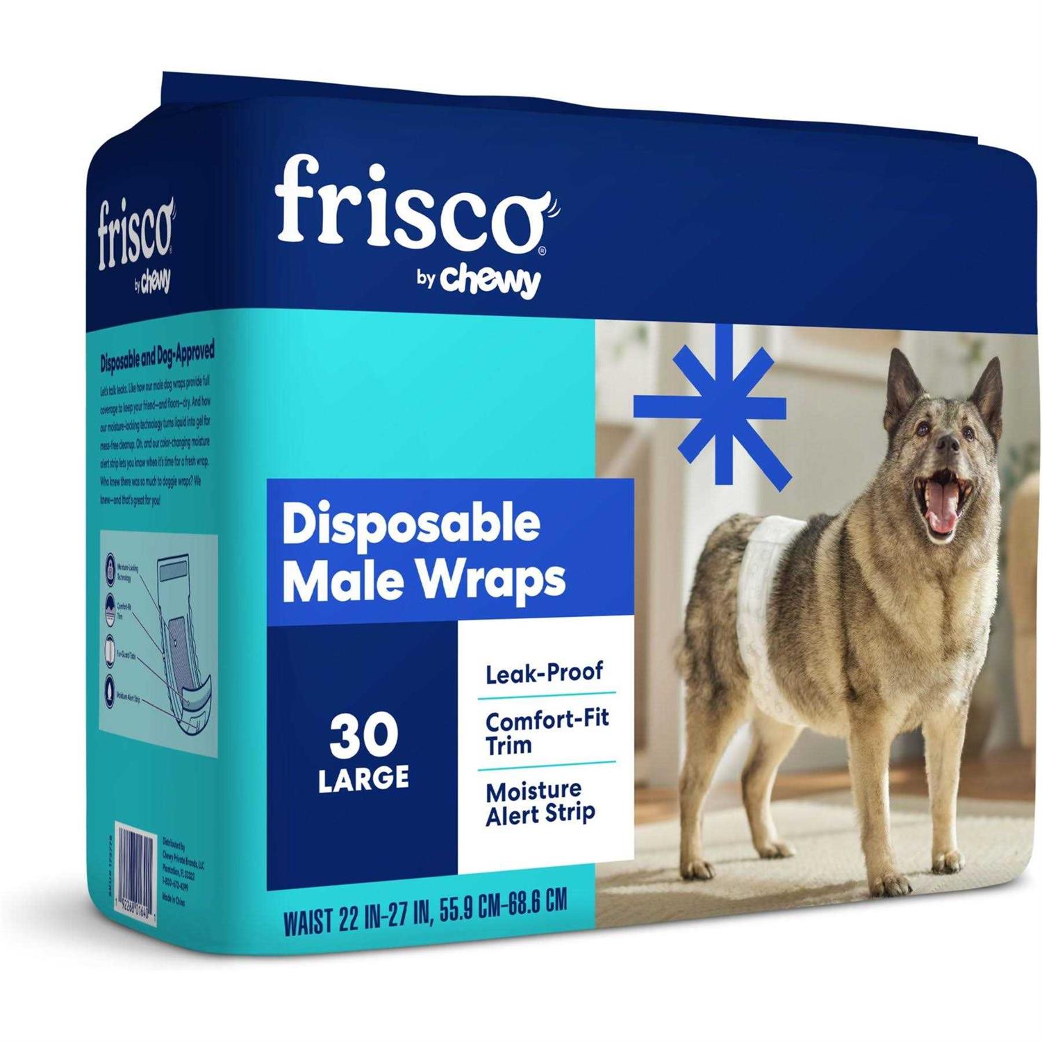 Frisco Disposable male Dog Wraps - Pet Supplies online store