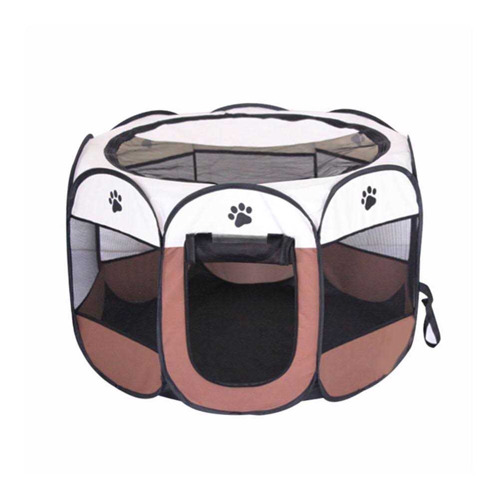 BODISEINT Portable Pet Playpen Dog Playpen Foldable Pet Exercise Pen Tents Dog Kennel House Playground for Puppy Dog Yorkie Cat Bunny Indoor - Pet Supplies online store