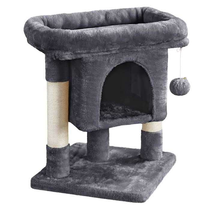 Topeakmart Gray 2-Level Small Cat Tree with Wide Perch - Pet Supplies online store