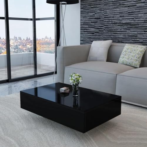 Computer Desk, Vanity Desk, Bedside Tables, High Gloss, Stable Sofa Center Table Home Decor for Apartment Living Room White