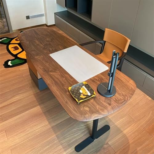Office Desk Solid Wood Desk Light Luxury Modern Simple Living Room High-end Study Writing Desk Designer Minimalist Office Desk Sub Study Writing PC Desk(180 * 65 * 75cm)