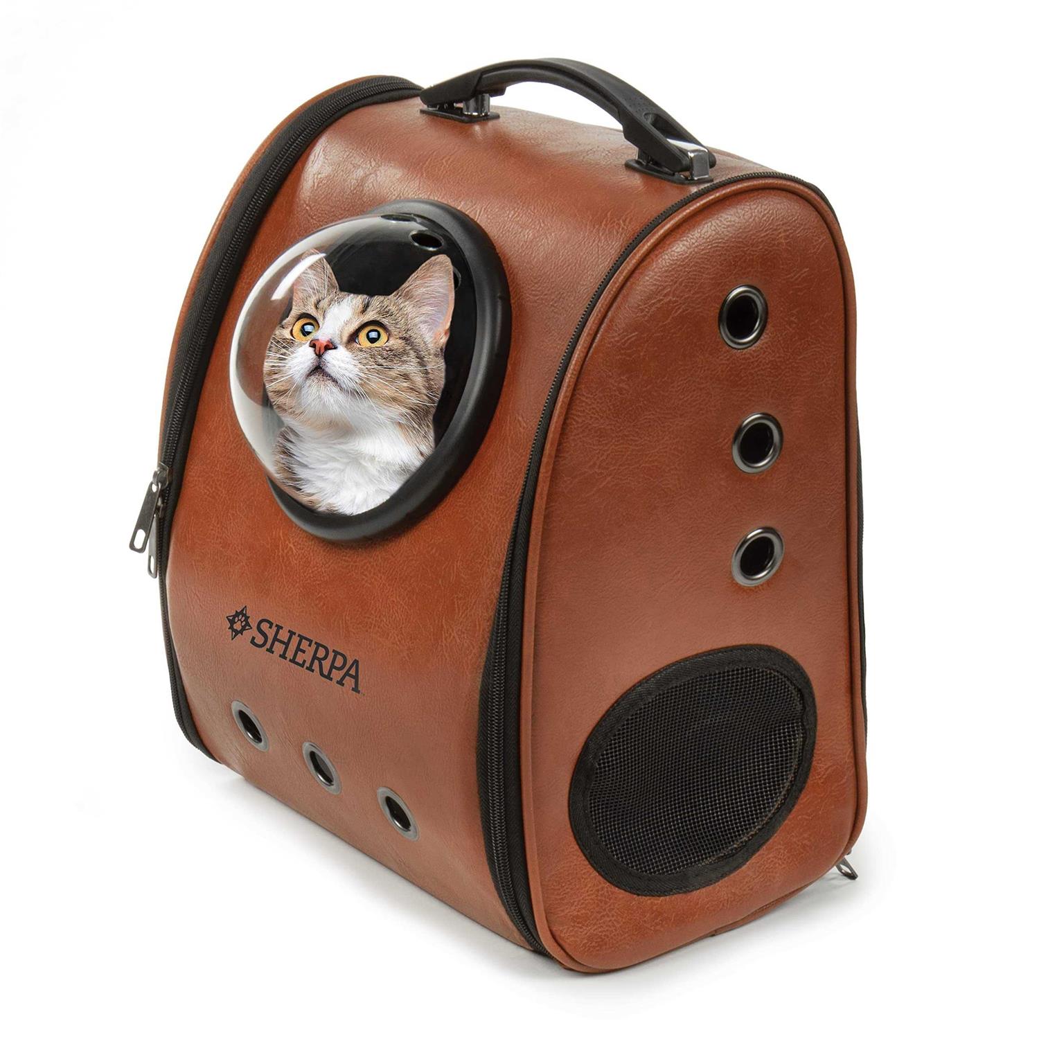 Sherpa Bubble Cat Carrier Backpack 14.57 L X 13.78 W X 6 H - Pet Supplies online store