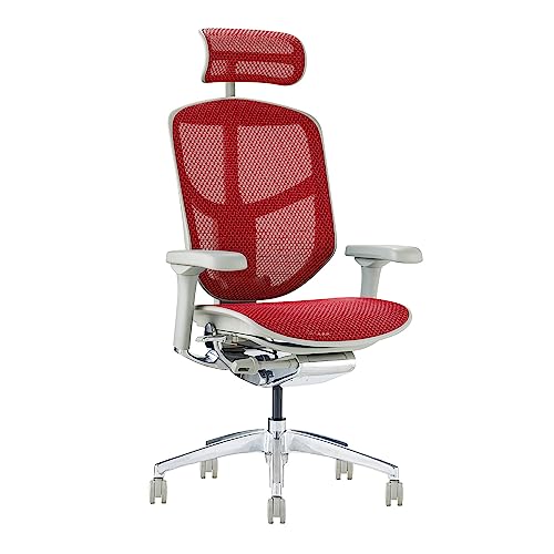 エルゴヒューマン(Ergohuman) Ergo Human 2 Enjoy Desk Chair, ハイタイプ, Mesh: Gray/Frame: Gray
