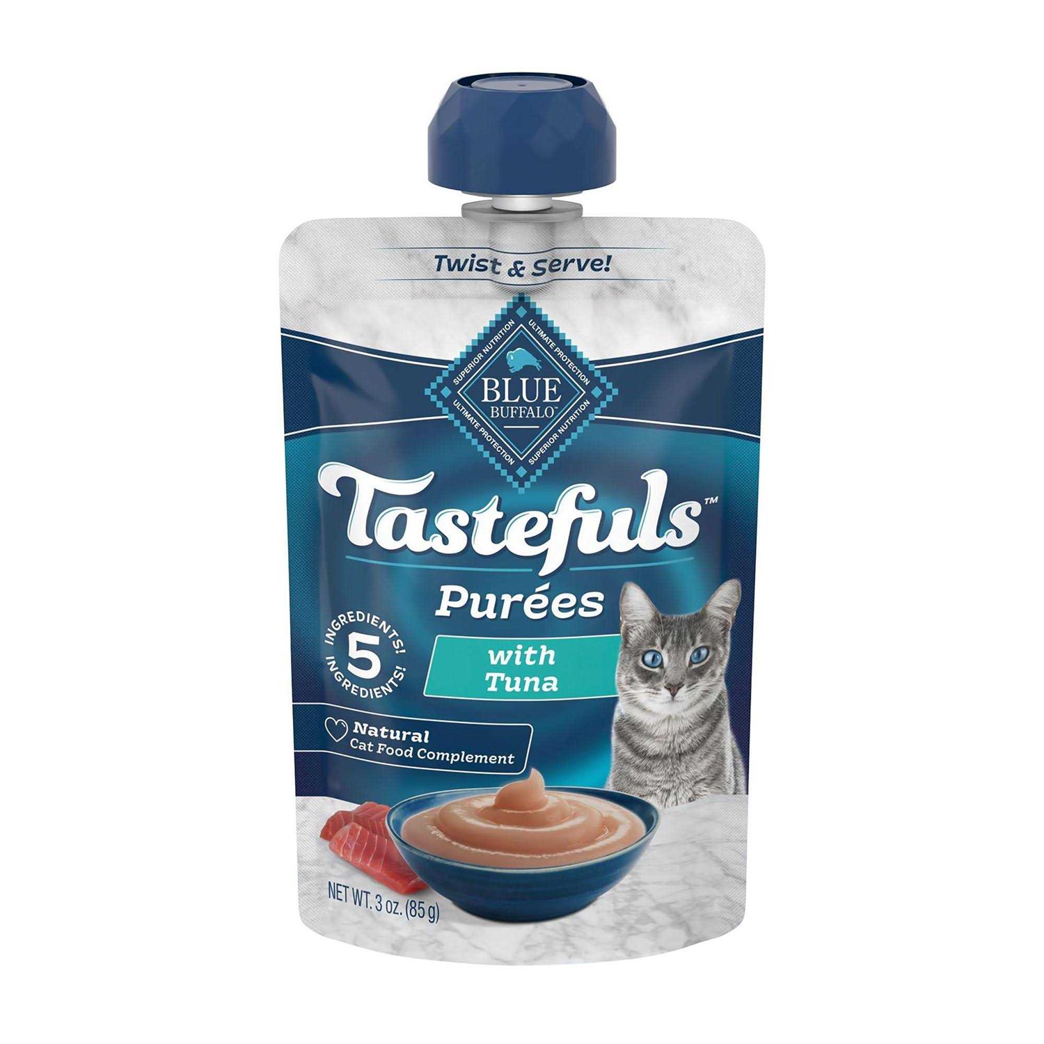 Blue Buffalo Tastefuls Purees Adult Cat Food Topper - Pet Supplies online store