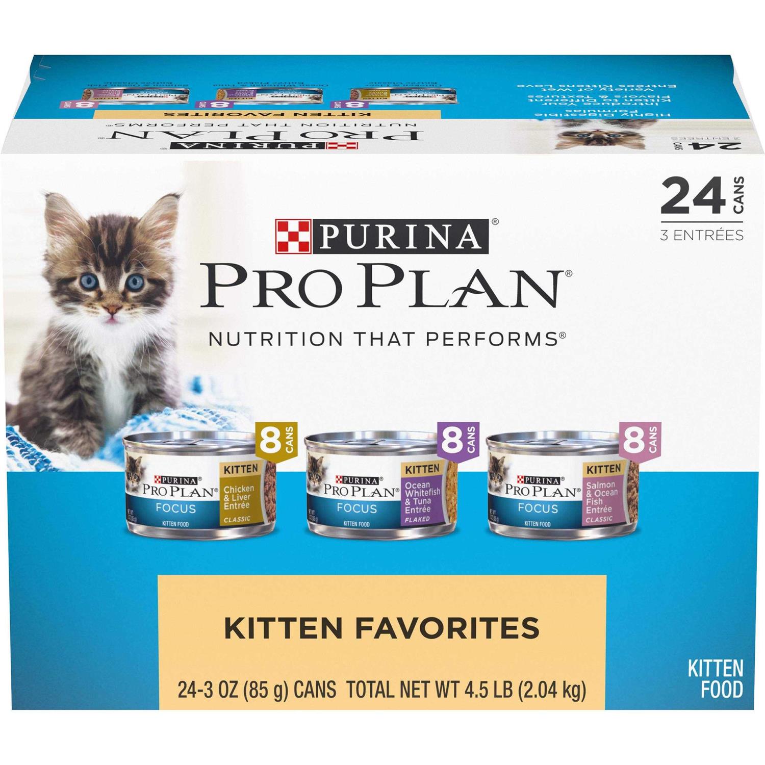 Purina Pro Plan Focus Kitten Favorites Wet Kitten Food Variety Pack - Pet Supplies online store
