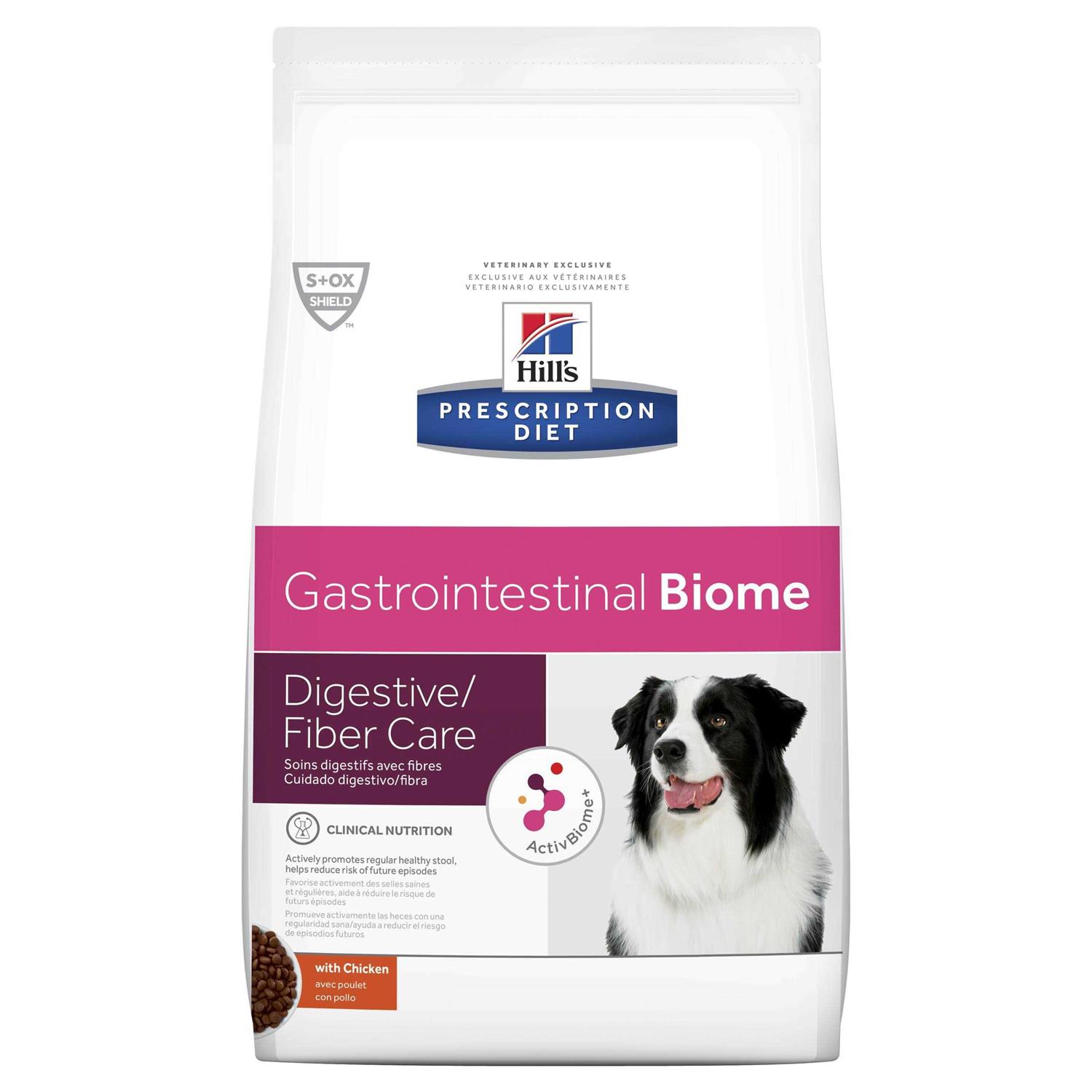 Hill&s Prescription Diet Gastrointestinal Biome Digestive Fiber Care Chicken Dry Dog Food - Pet Supplies online store