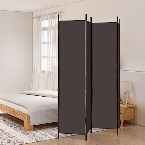 4-Panel Room Divider Anthracite,Office Dividers,Privacy Screens,Portable Wall Partition,Porch Civider,Library Divider,Foldable,for Outdoor,Study Rooms,Bedroom,Studio,Apartment,78.7