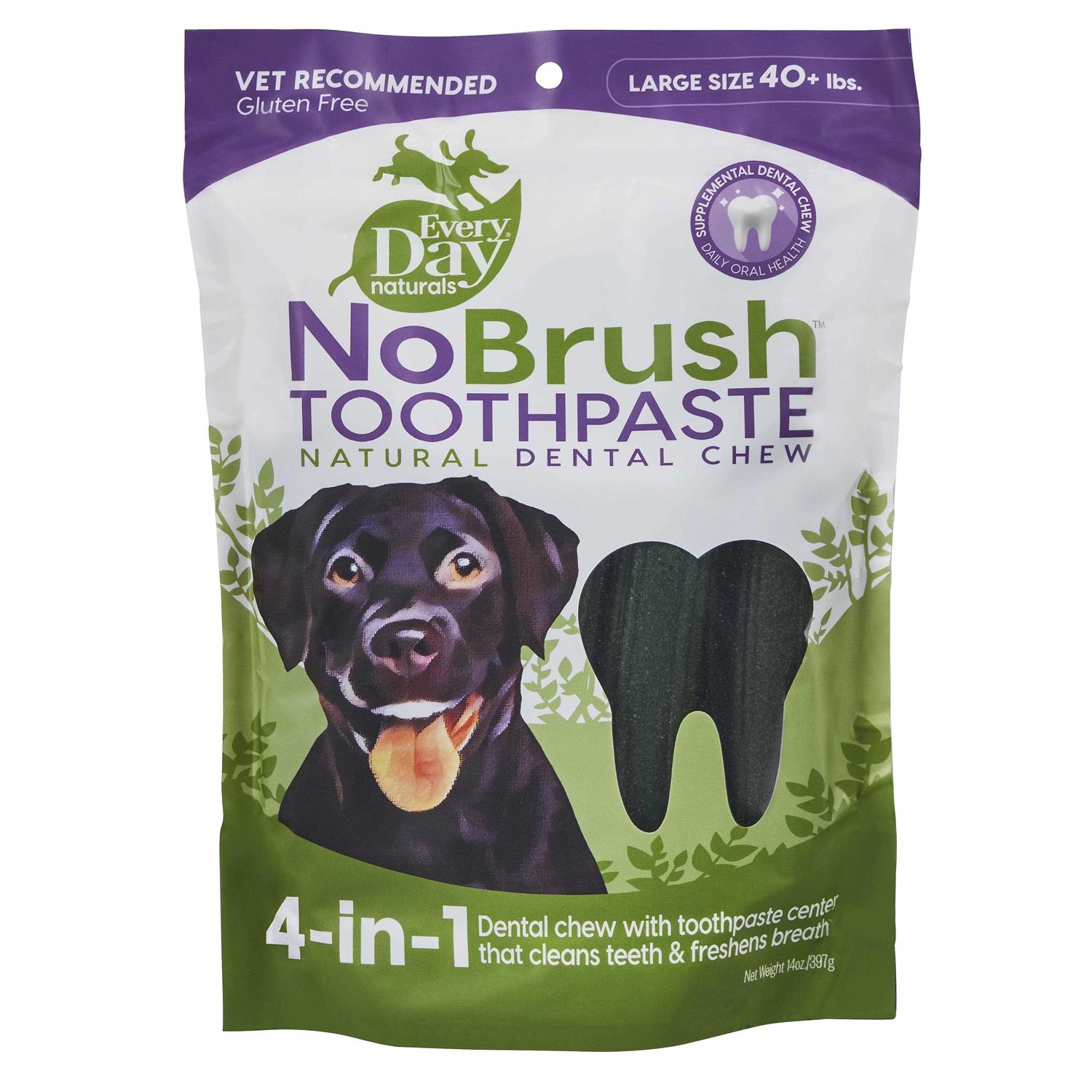 Every Day Naturals No Brush Toothpaste Dental Chew - Pet Supplies online store