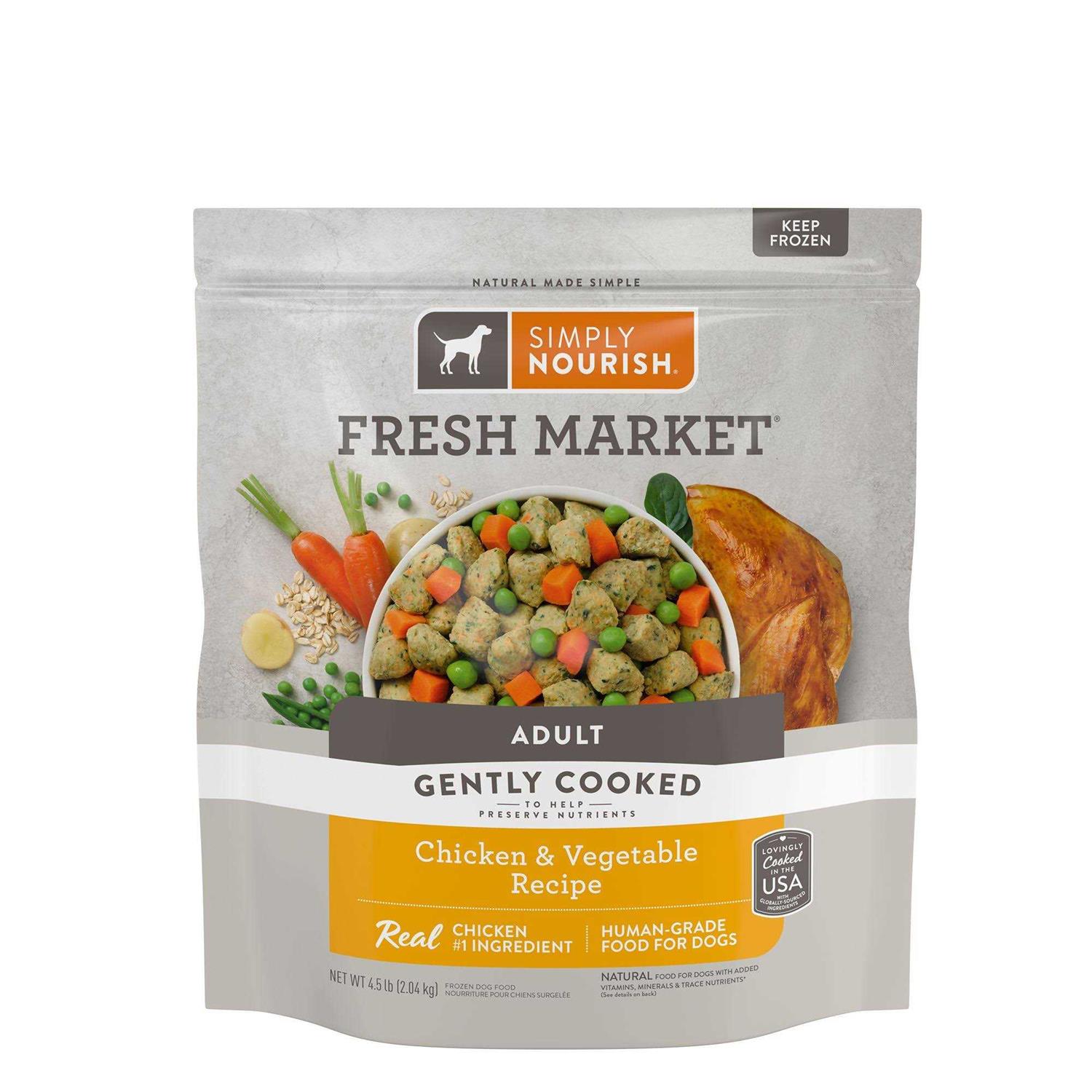 Simply Nourish Fresh Market Adult Frozen Dog Food - Pet Supplies online store