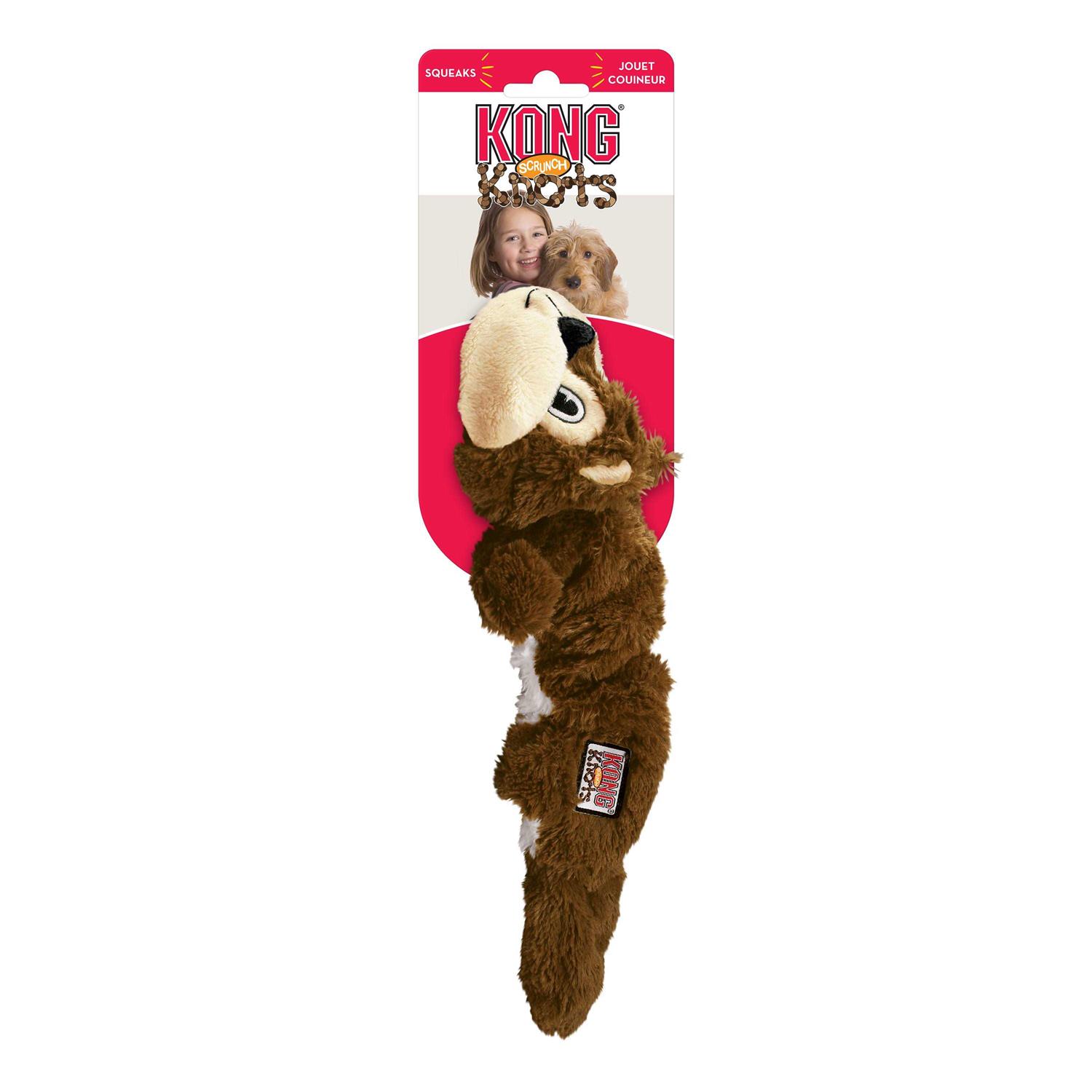 KONG Scrunch Knots Squirrel Dog Toy - Pet Supplies online store