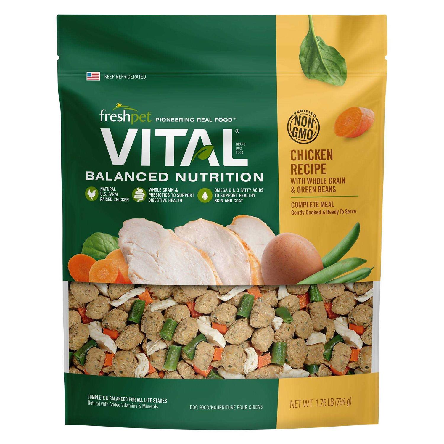 Freshpet Vital Complete Meal adult Dog Food Chicken - Pet Supplies online store
