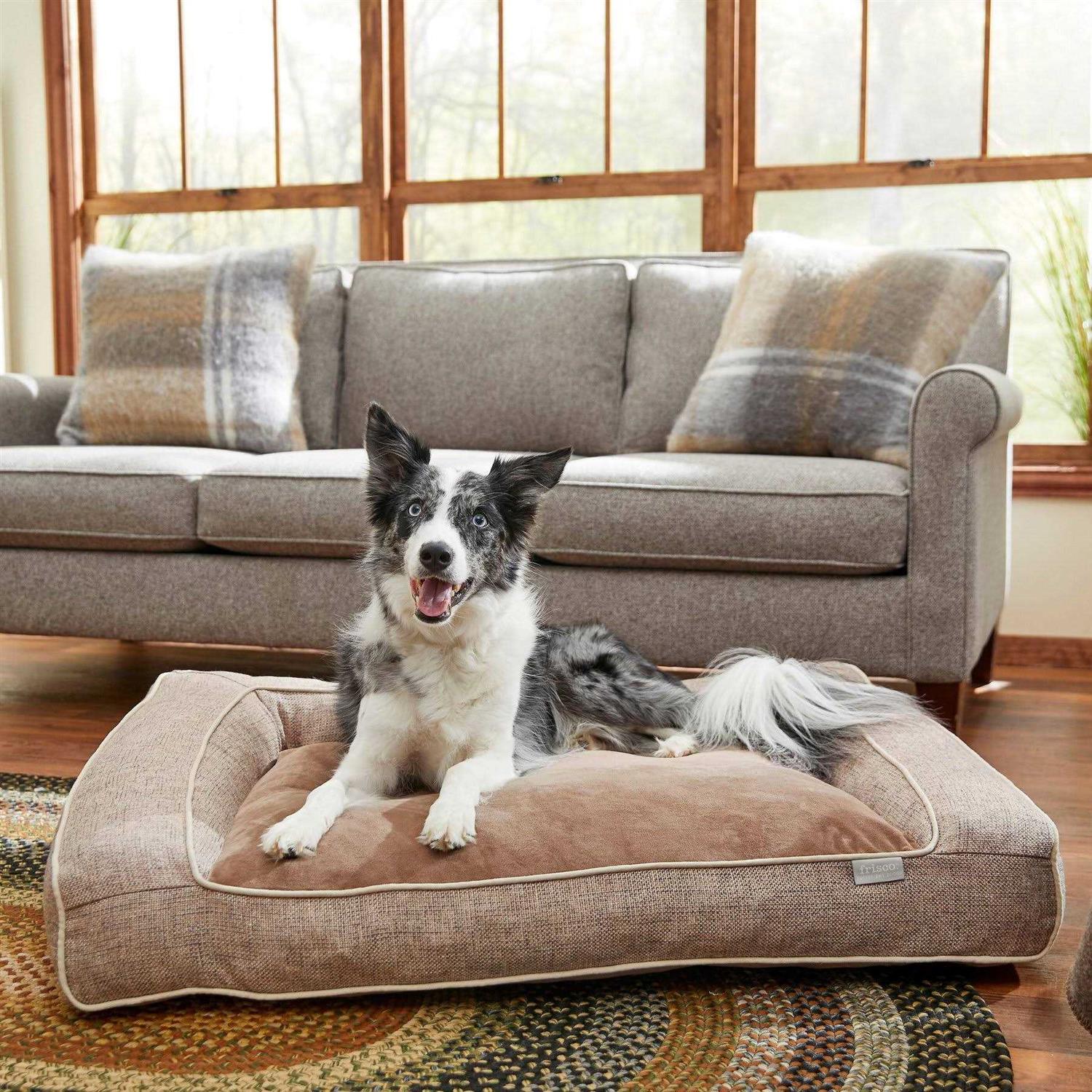 Frisco Orthopedic Bolster Dog Bed w/Removable COVER - Pet Supplies online store