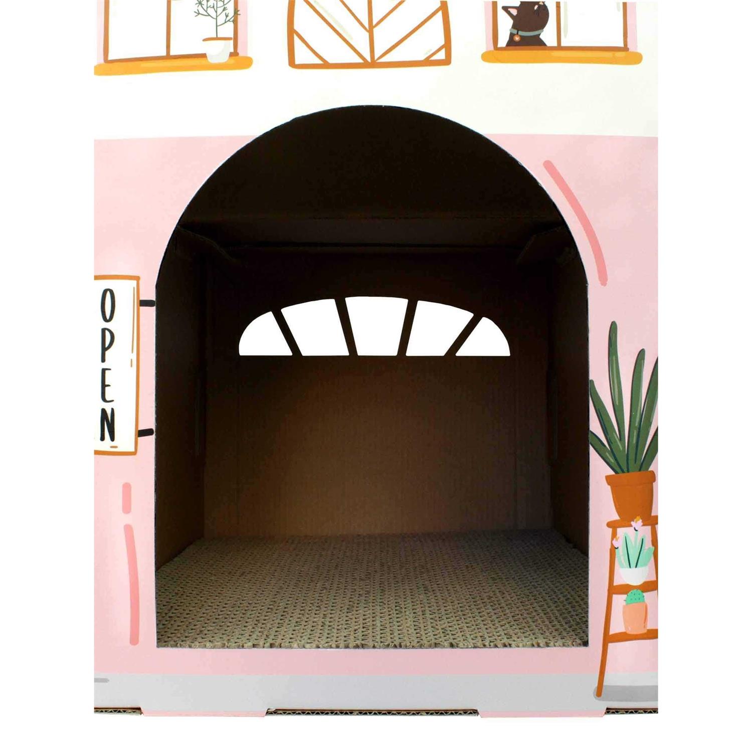 American Cat Club Cozy Cat Café House Cat Scratcher - Pet Supplies online store