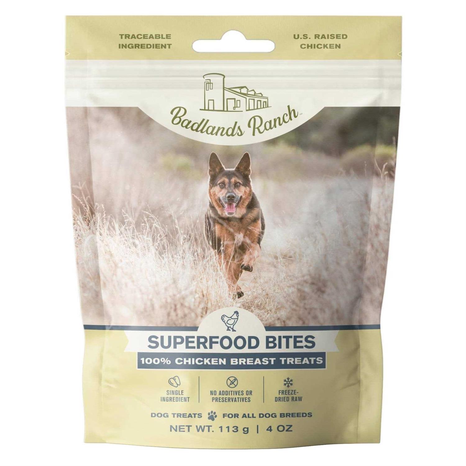 Badlands Ranch Superfood Bites 100% Chicken Breast Dog Treats - Pet Supplies online store