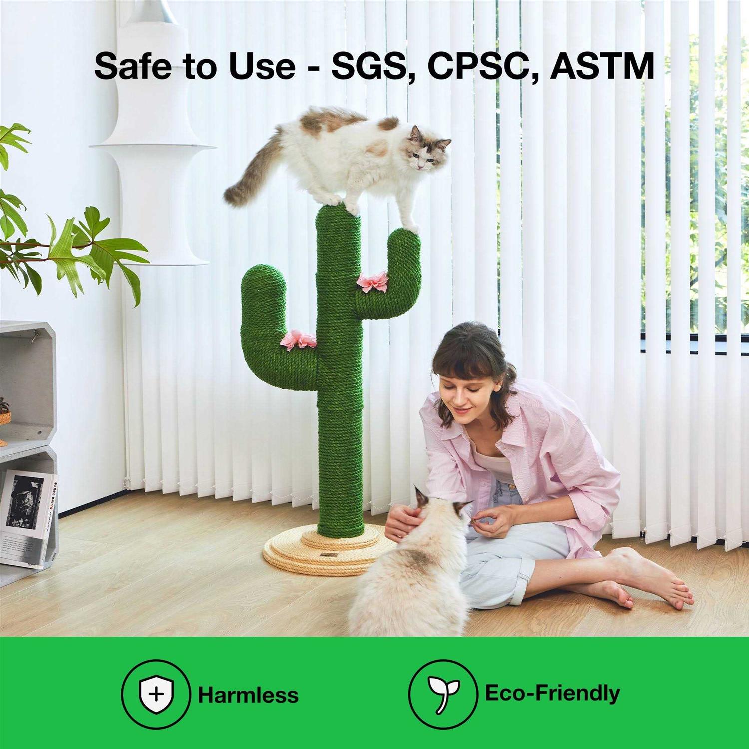 VETRESKA 41 Cactus Cat Tree Scratching Post for Large Cat - Pet Supplies online store