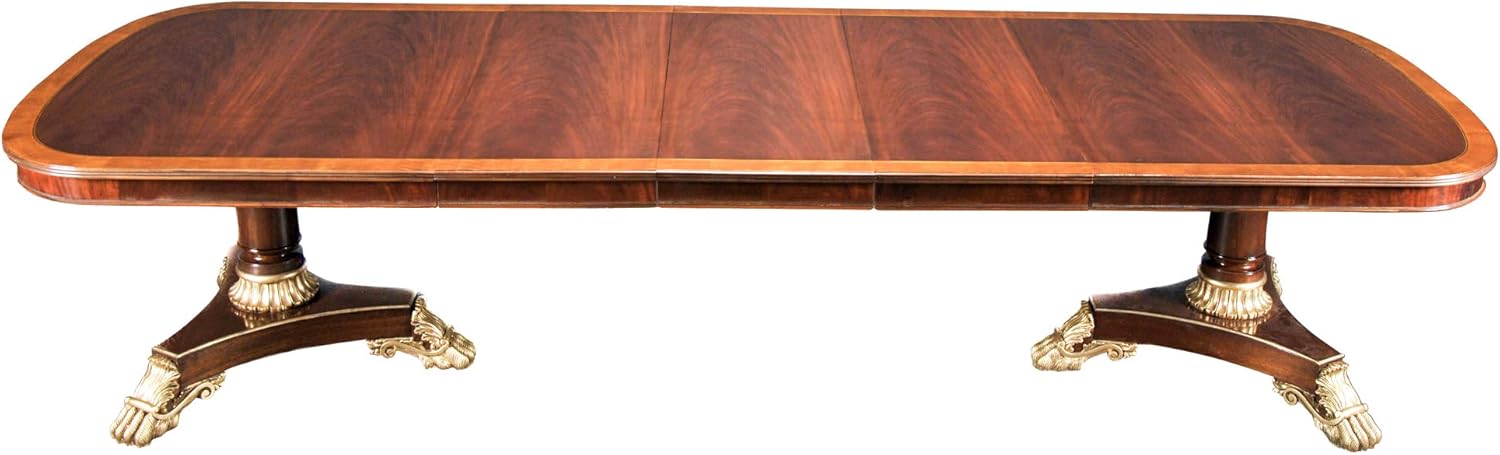 NDRT035GL Long Regency Mahogany Dining Table