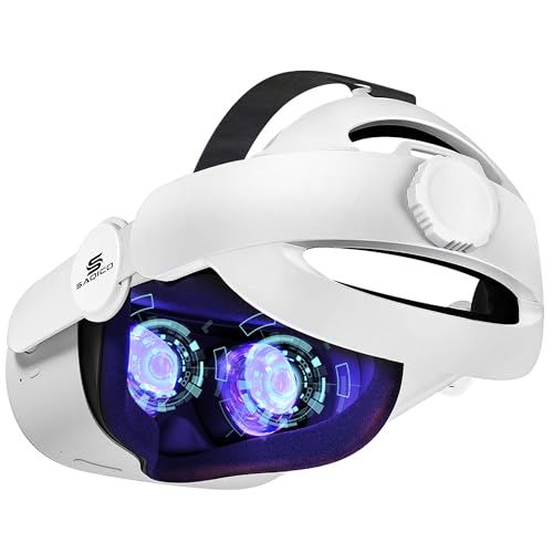 Upgraded Head Strap for Meta Oculus Quest 3, Pressure-Free Elite Strap Accessories Replacement, Adjustable Headband Soft Cushion VR Headset Enhanced Comfort & Balanced Fit for Longer Immersion