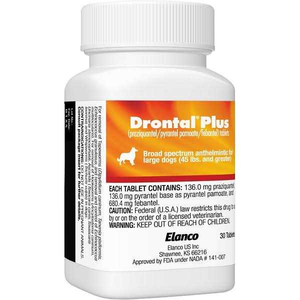 Drontal Plus for Dogs 45+ lbs - Pet Supplies online store