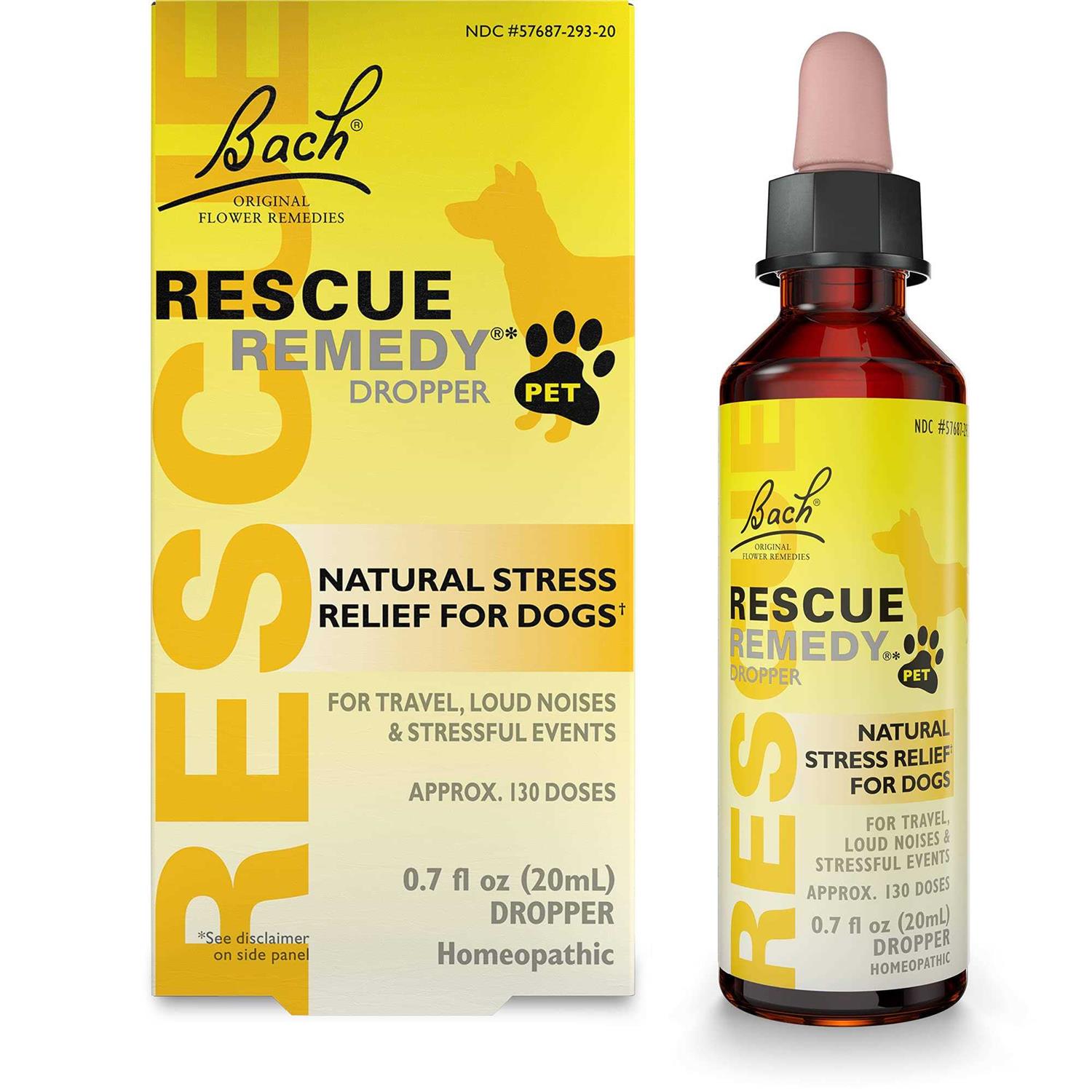 Bach Rescue Remedy PET Natural Calming Drops - Pet Supplies online store