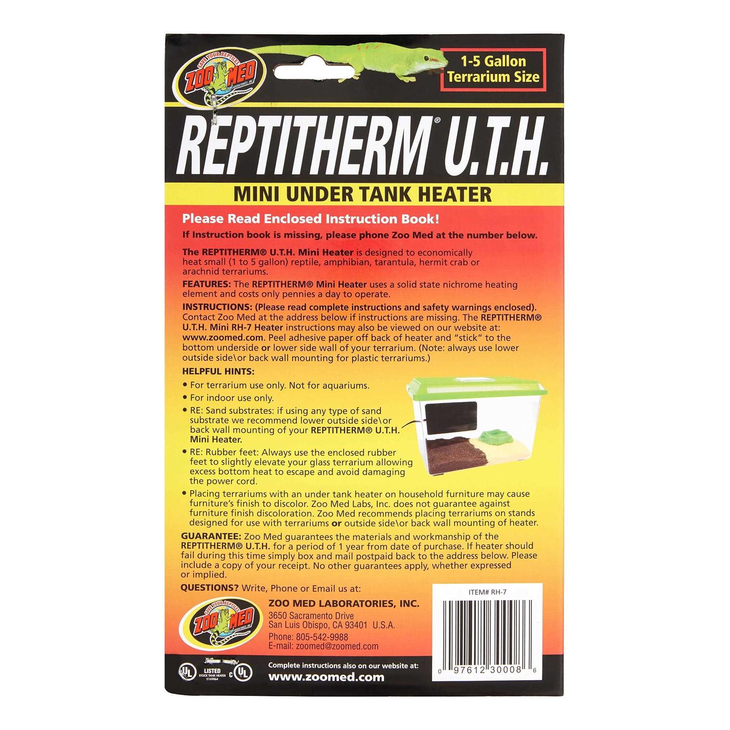 Zoo Med ReptiTherm Under Tank Heater - Pet Supplies online store
