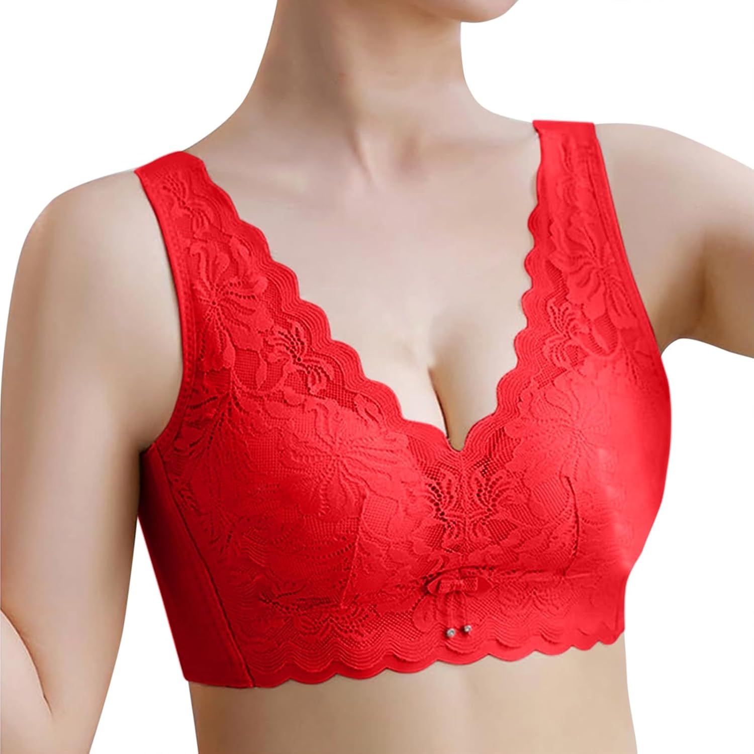 Korean Face Wipes Double Red Bra Top Bra Crazy Yoga Seamless Thong Teenage Comforter XL Nipple Covers Bare Sunscreen