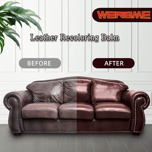 Leather Recoloring Balm, 10 OZ Black Leather Color Restorer for Scratched and Faded, Leather Repair Kit for Furniture Restore & Renew Restore Couches, Car Seats, Clothing, Shoes