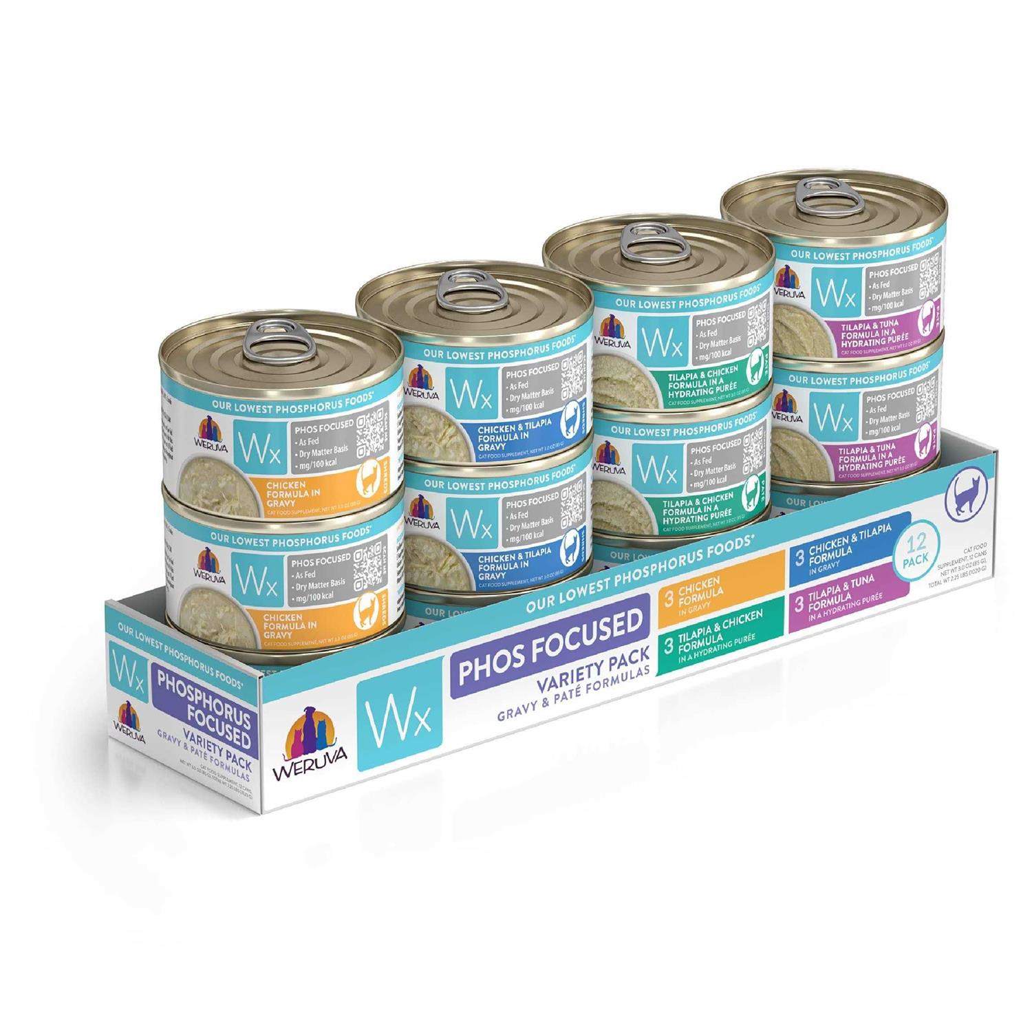 Weruva Wx Phos Focused Pate Formulas Variety Pack - Pet Supplies online store