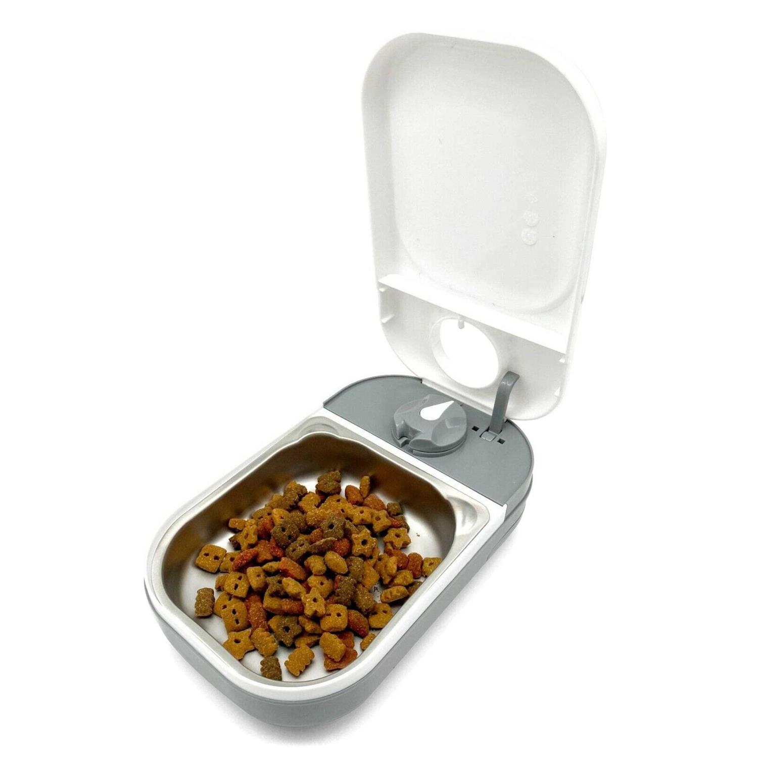 Closer Pets One-Meal Automatic Timed Dog & Cat Feeder with Stainless Steel Bowl Insert - Pet Supplies online store