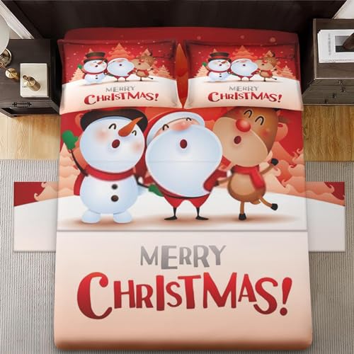 4 Pcs Fitted Sheet Set Full Size with 16