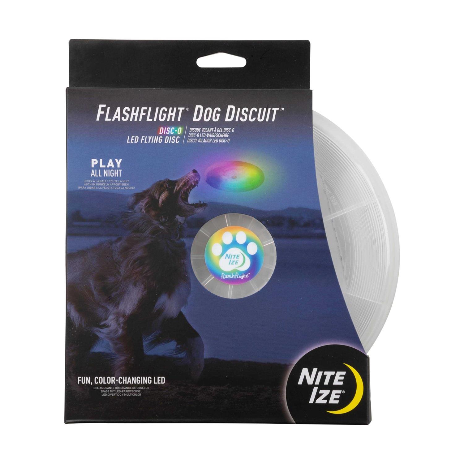 Nite Ize Flashflight Dog Discuit LED Flying Disc - Pet Supplies online store
