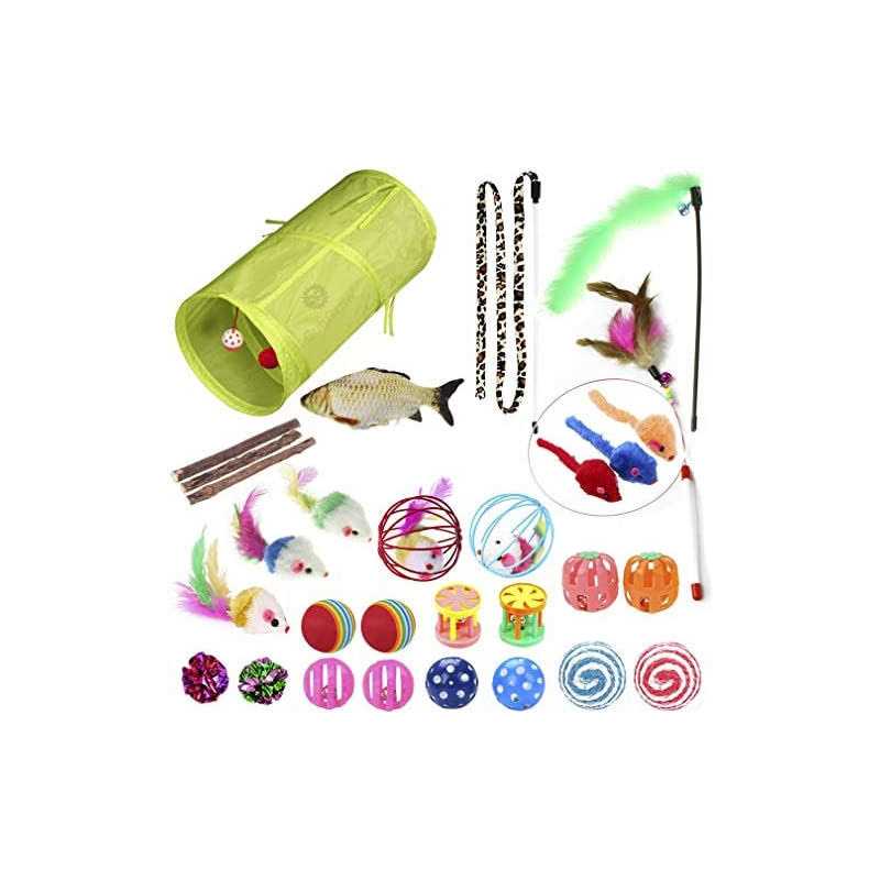 SunGrow Ferret Tunnel and Assorted Toys Variety Pack Interactive Kitten & Ferret Toys & Accessories - Pet Supplies online store