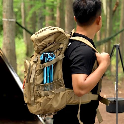 Folding Camping Stool, Comfortable, Outdoor Portable Seat, Four-Legged Camp Foot Rest, for Hunting Fishing Hiking, Load-Bearing 400 Lbs (Color : Orange, Size : 21.5 * 20cm)