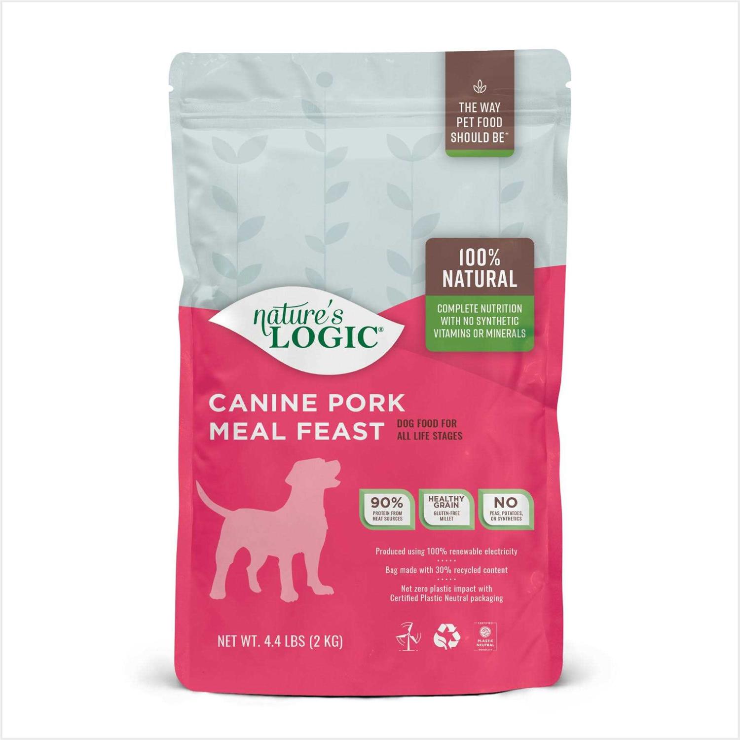 Nature's Logic Canine Pork Meal Feast Dry Dog Food - Pet Supplies online store
