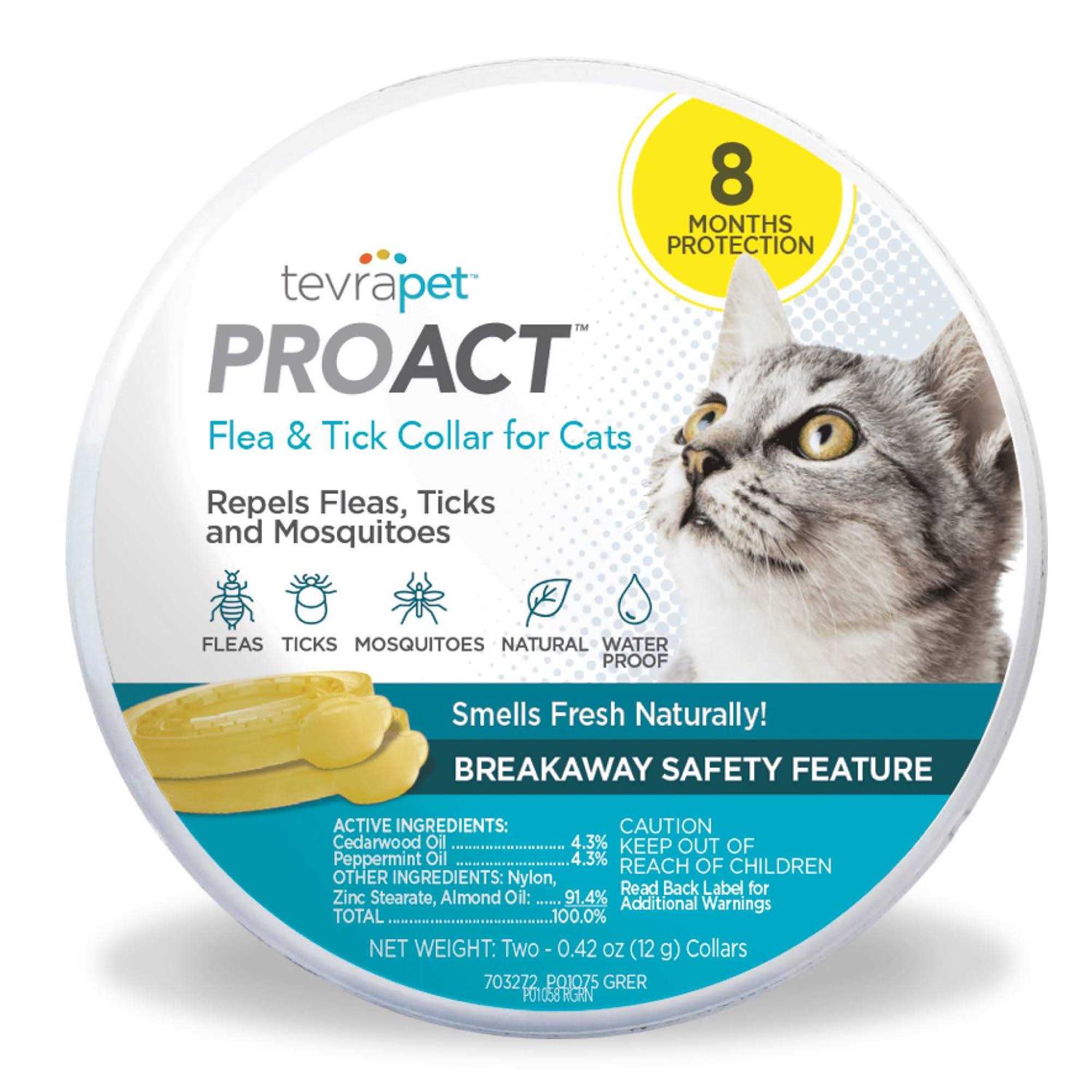 TevraPet Activate II Flea & Tick Collar for Cats - Pet Supplies online store