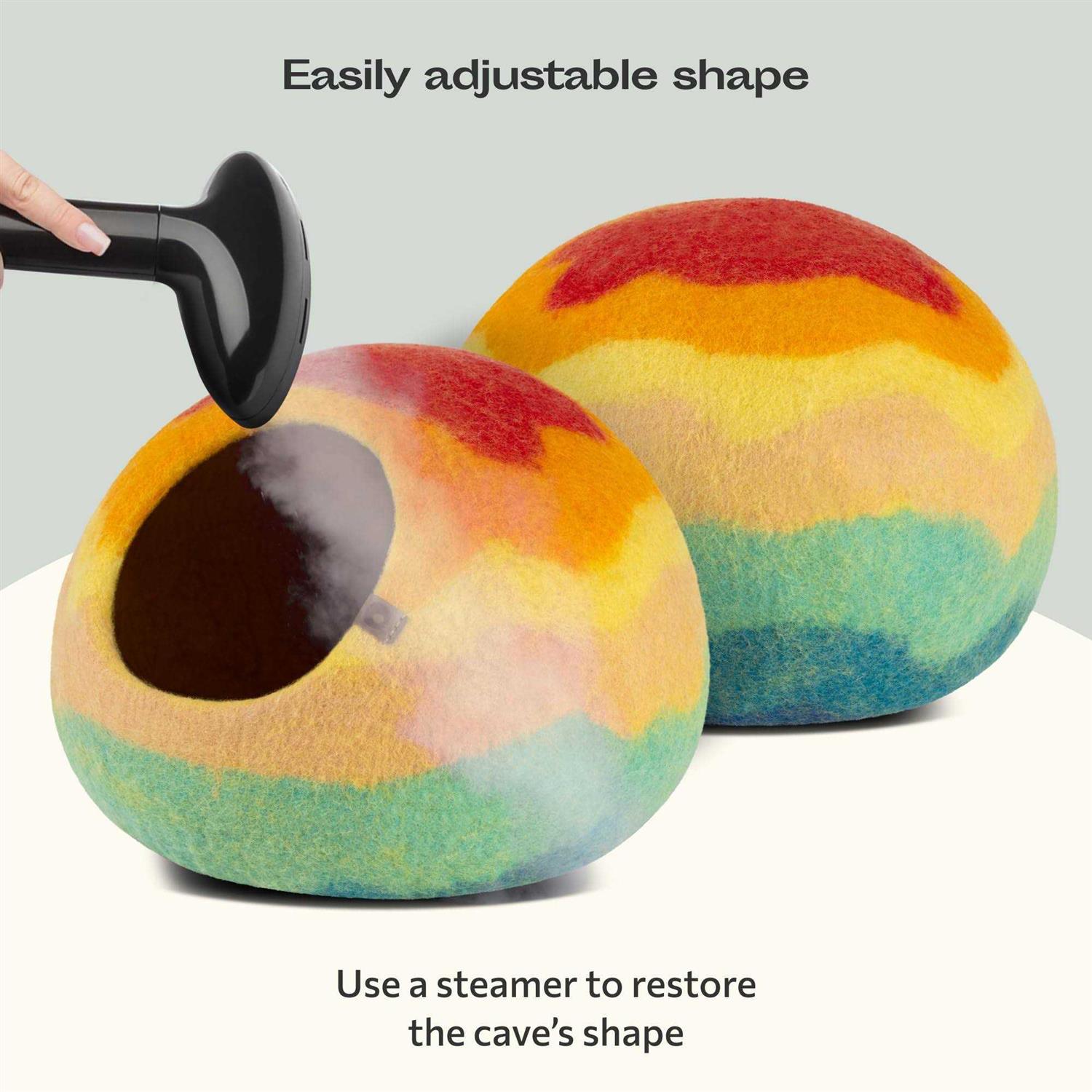 MEOWFIA Premium Felt Cat Bed Cave Handmade 100% Merino Wool Bed for Cats and Kittens - Pet Supplies online store