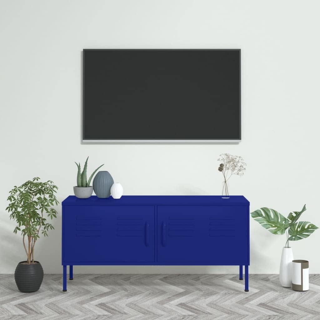 TV Stand, Dinner Table Modern Desk Craft Tables Retro Tv Stand Suitable for Bedroom Office Small Spaces Living Room Navy Blue 41.3
