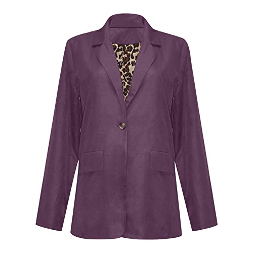 Womens Suit Blazers Business Casual Outfits 3/4 Sleeve Fashion Notch Lapel Jacket Causal Work Office Blazer Workwear