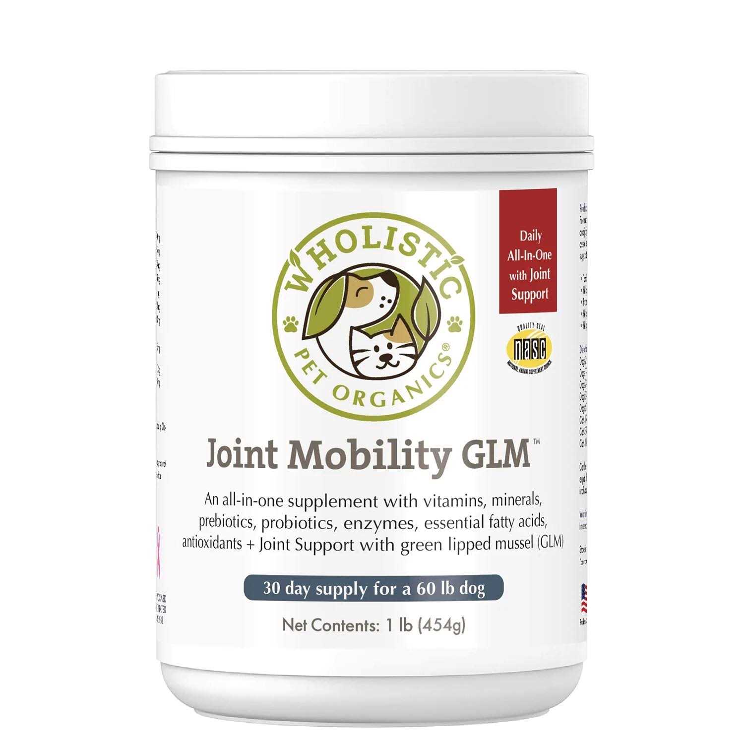Wholistic Pet Organics Joint Mobility with Green Lipped Mussel - Pet Supplies online store