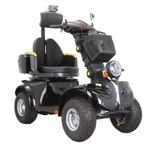 4 Wheels 3-Speed Electric Mobility,Mobility Recreational Travel Scooter with 1000w high powermobility Scooters for Adults,for Seniors and Adults (black)