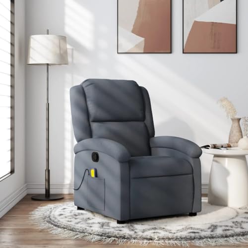 Massage Recliner Chair Dark Gray Velvet,Ultimate Relaxation:, in The Comfort of Our Massage Recliner Chair Armchairs Recliner Sleeper Chairs for Living Room