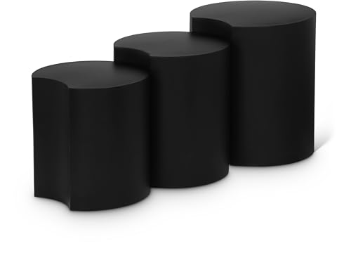 Meridian Furniture Dimple Collection Modern | Contemporary End Table with Iron Metal, Modular, 15