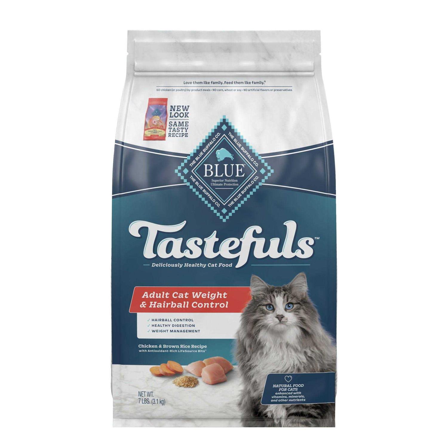 Blue Indoor Hairball & Weight Control Adult Cat Dry Food - Pet Supplies online store
