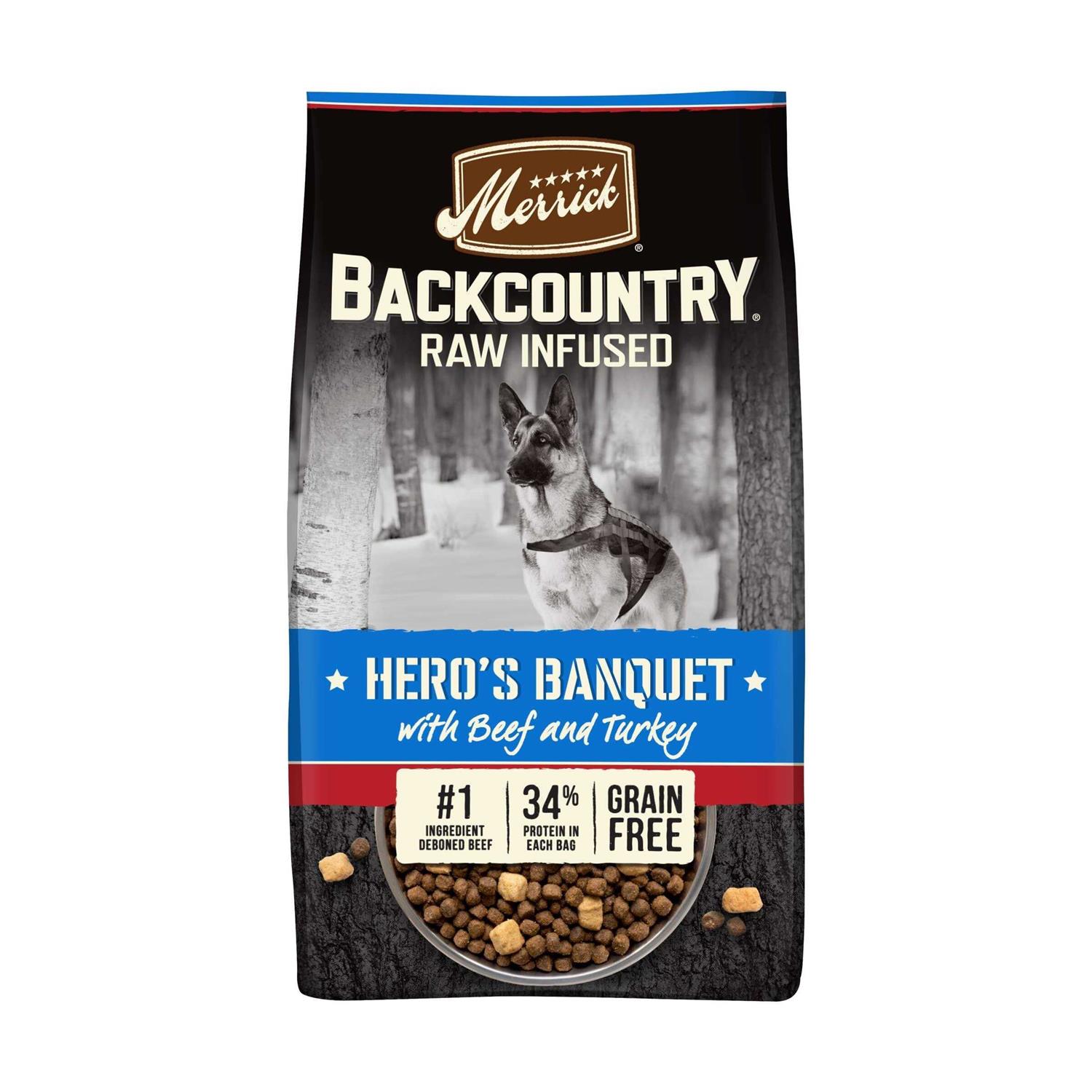 Merrick Backcountry Grain Free Hero's Banquet Dry Dog Food - Pet Supplies online store