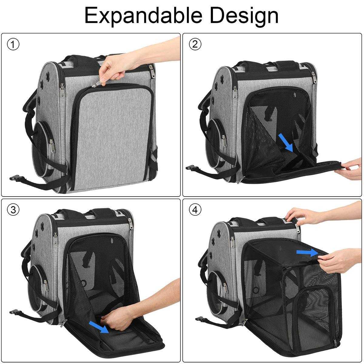 COVONO Expandable Pet Carrier Backpack for Cats, Dogs and Small Animals - Pet Supplies online store