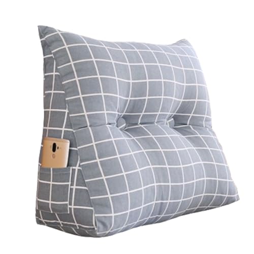 Headboard Pillow for Bed Soft Reading Pillow Triangle Backrest Cushion, Sofa Bed Back Support Pillow Office Chair Rest Pillow Lumbar Pad Modern Minimalism (Dinosaur,24in*20in)